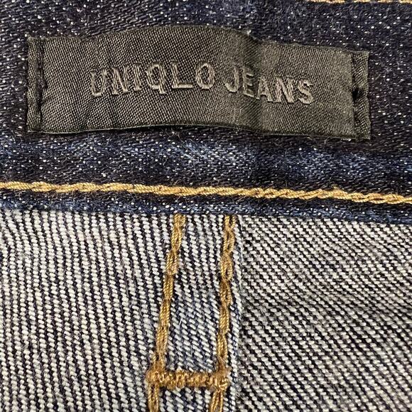 Uniqlo Kaihara Japanese Denim Selvedge Slim Straight Mid Rise Jeans Size 34x34 - Picture 3 of 12